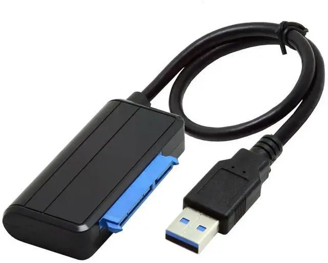 Main image of USB 3.0 Type-A to SATA 7+15 22Pin Angled Adapter Cable, 5Gbps HDD SSD Converter for 2.5/3.5 Inch Hard Drive Desktop Laptop, Requires 12V Power Supply