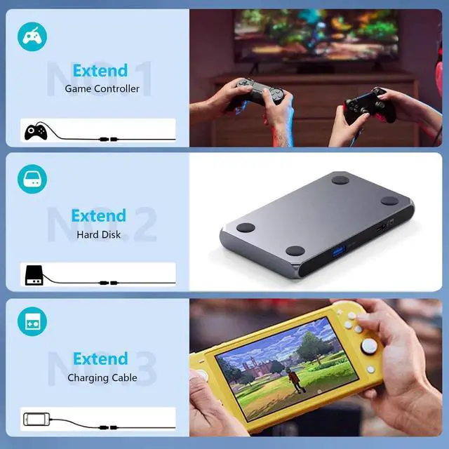 Alt view image 6 of 7 - 16.5FT/5M USB C Extension Cable, USB 3.2 Male to Female Extender, 20Gbps Data Transfer, 100W PD Fast Charging, 4K@60Hz UHD Video Extension Cord for USB-C Monitor, Laptop, Phone