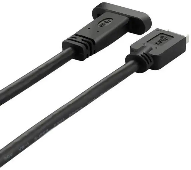 Alt view image 6 of 6 - 50cm USB 3.1 Type E Front Panel Header Extension Cable, Type E to USB C Connector with PCIe Full Height Bracket