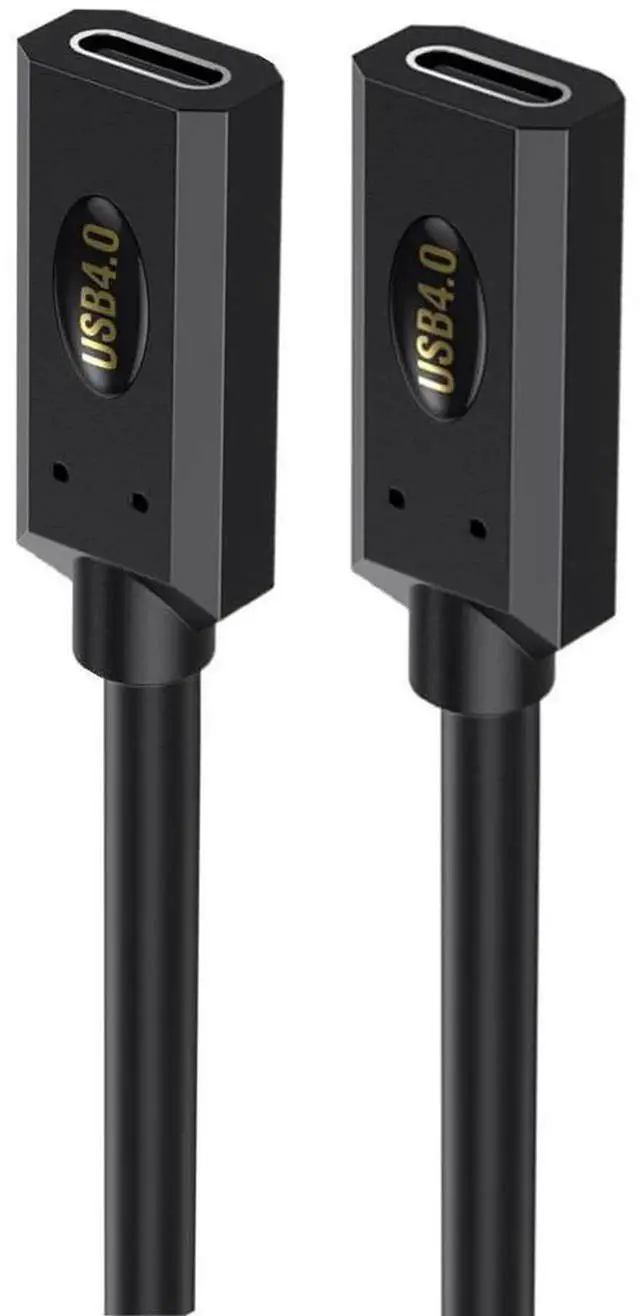 Main image of 4FT/1.2M Straight to Straight Female to Female Coiled USB4.0 Cable, USB C to USB C Spiral Spring Cord, 40Gbps Data Transfer, 240W PD Fast Charging, 8K/6K@60Hz UHD Video