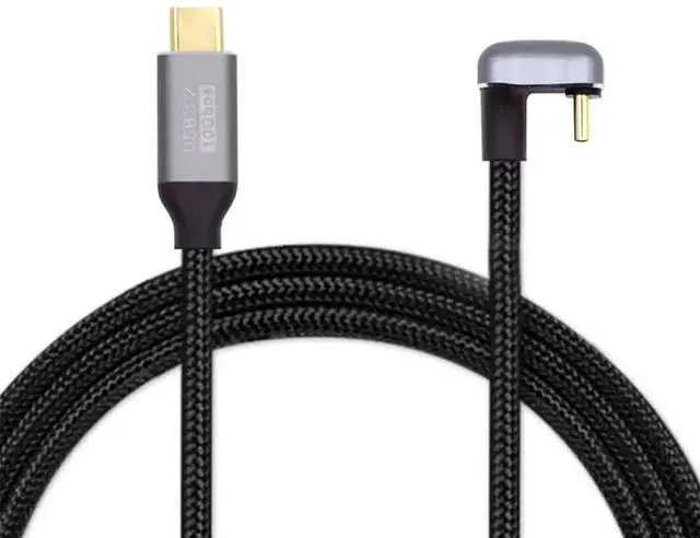 Alt view image 7 of 7 - 3.0M U-Shape Back Angled USB C to USB C Cable, USB 3.1 Gen2 Male to Male Cord, 10Gbps Data Transfer, 100W PD Fast Charging, 4K 60Hz Video Monitor Cable with Protective Sleeve for Laptop Chromebook