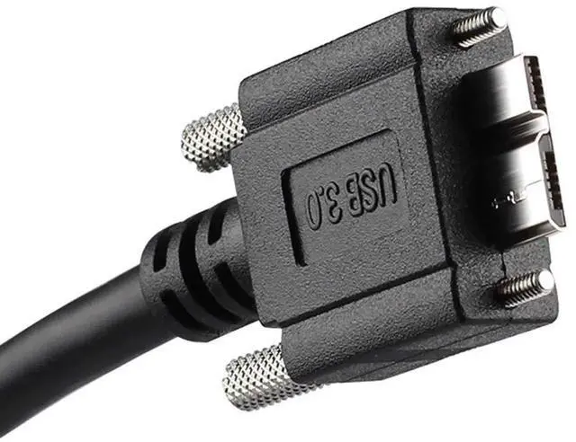 Alt view image 4 of 6 - 3M USB 3.0 A Male to Micro USB 3.0 B Male Cable, Panel Mount USB Cord with Fixing Screws for Hard Drive, Mobile Phone and More Devices