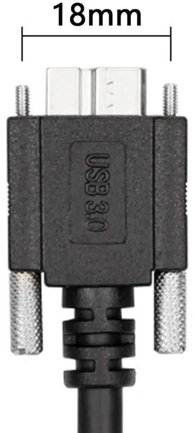 Alt view image 5 of 6 - 3M USB 3.0 A Male to Micro USB 3.0 B Male Cable, Panel Mount USB Cord with Fixing Screws for Hard Drive, Mobile Phone and More Devices