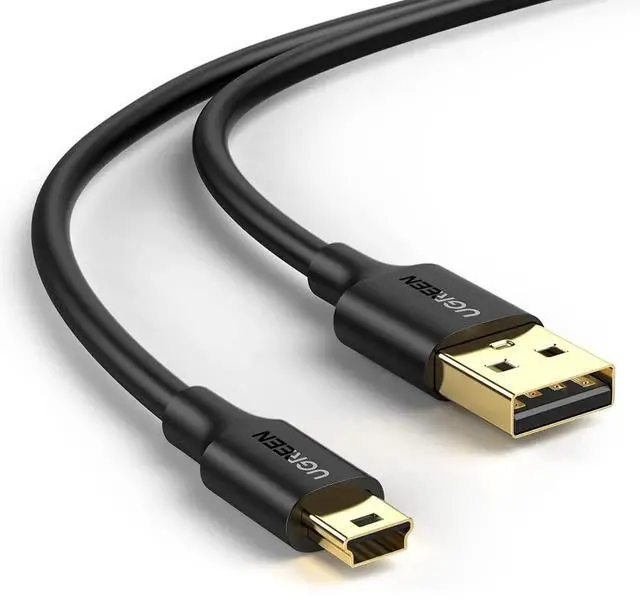 Main image of UGREEN 10 FT Mini USB 2.0 Cable, Mini B Charging Data Cord Compatible with Garmin Nuvi GPS, Dash Cam, Digital Camera, PS3 Controller, Hard Drive, GoPro Hero 3+, PDA
