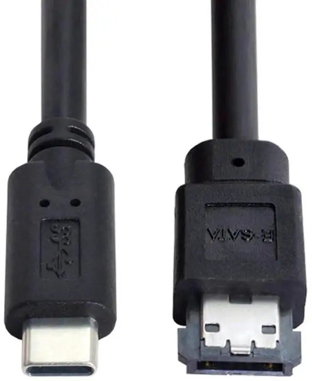 Main image of 3.3FT/1M USB-C to eSATAp Adapter Cable, USB3.0 Power Over eSATA DC 5V Converter, Type-C to HDD SSD ODD eSATAp Power Data Cord