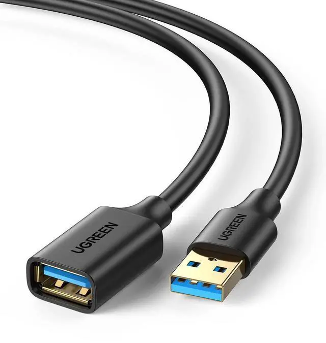 Main image of UGREEN 15FT USB 3.0 Extension Cable, USB Male to Female High Speed Extender Cord, Compatible with Webcam, Gamepad, Keyboard, Mouse, Flash Drive, Hard Drive, Oculus VR, Xbox