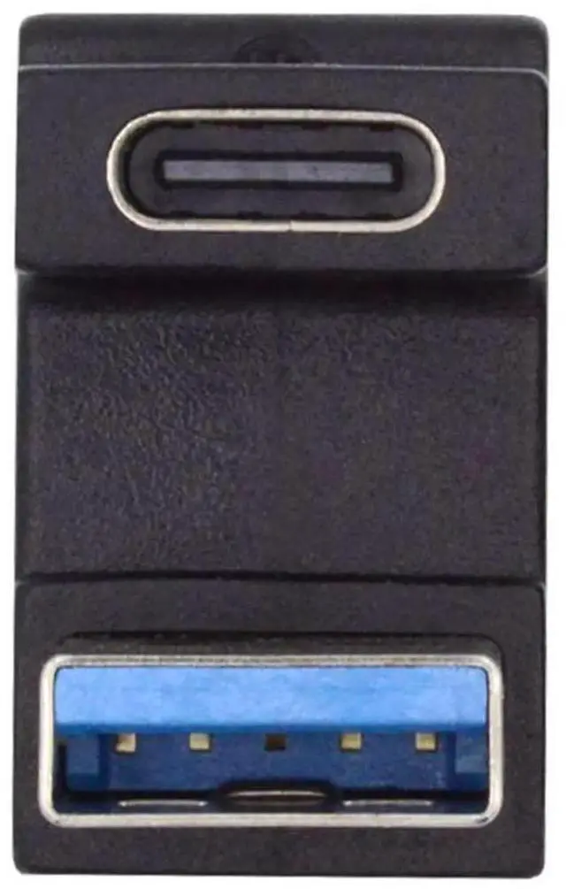 Main image of Opposite U Shape Back Angled USB-C Female to USB 3.0 A Male Adapter, Back Bend Type C to USB A Data Connector for Laptop Desktop