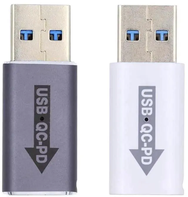 Alt view image 4 of 7 - 2 Pack 10Gbps USB 3.0 Female to USB-C Male Adapter, PD QC Fast Charging & Data Sync Type C Connector for Laptop Tablet Phone
