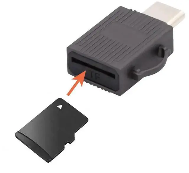 Alt view image 6 of 7 - 5Gbps USB 3.0 Type C to Micro SD SDXC TF Card Reader Adapter for Laptop Tablet Phone