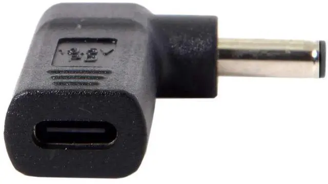Alt view image 5 of 6 - 90 Degree Angled USB-C to DC 4.5x3.0mm Adapter, USB 3.1 Type-C PD Emulator Voltage Trigger Converter