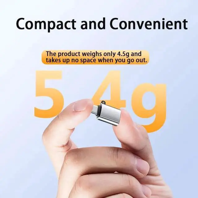 Alt view image 2 of 7 - 4 Pack USB to USB C Adapter Set, 2Pcs Type C Male to USB 3.0 A Female + 2Pcs USB C Female to A Male OTG Converter Compatible with iPhone 15/16 Galaxy S23 S24
