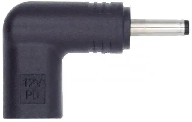 Main image of 90 Degree Angled USB-C Female to DC 12V 3.5x1.3mm Adapter, USB 3.1 PD Emulator Trigger Power Converter