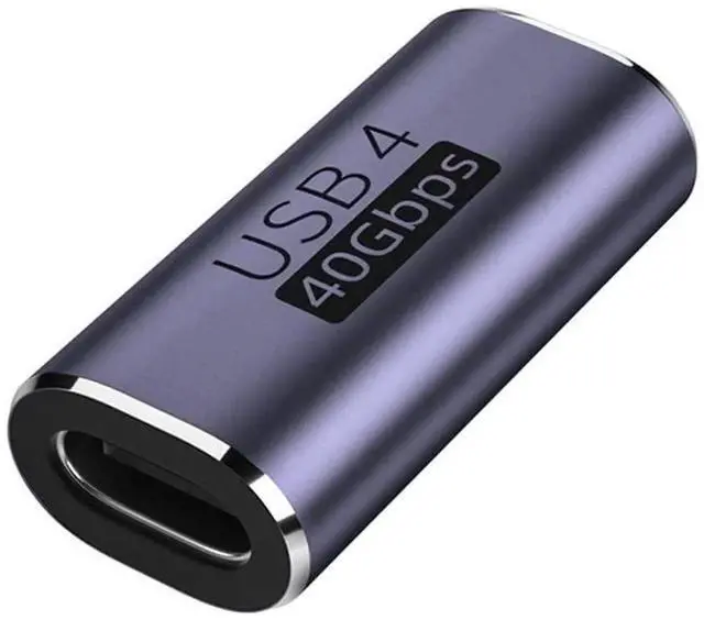 Main image of USB4 Type C Female to Female Coupler Extender, 40Gbps 100W 8K Video USB-C Gender Changer Adapter for Laptop Phone