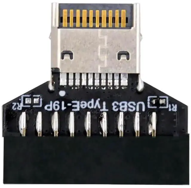 Main image of Type-E IDC Socket USB 3.1 Front Panel Header to USB 3.0 20Pin Header Extension Adapter with CH334P Chip for Desktop Motherboard