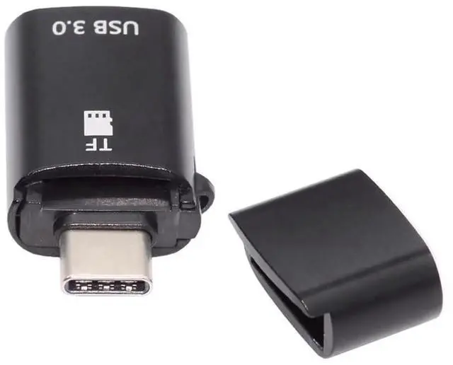 Main image of 10Gbps Type-C to USB 3.0 Female OTG Adapter with Micro-SD TF Card Reader, 2-in-1 USB-C Card Reader OTG Connector for Phone Laptop Tablet