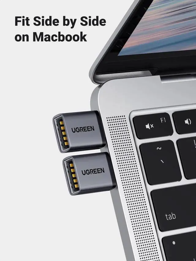 Alt view image 4 of 7 - 2 Pack UGREEN USB C to USB A 3.2 OTG Adapter, 10Gbps High Speed Converter Black Compatible with iPhone 17 Pro Max/Air 16/15, MacBook Air, iMac, iPad, Galaxy Tab S9 S25