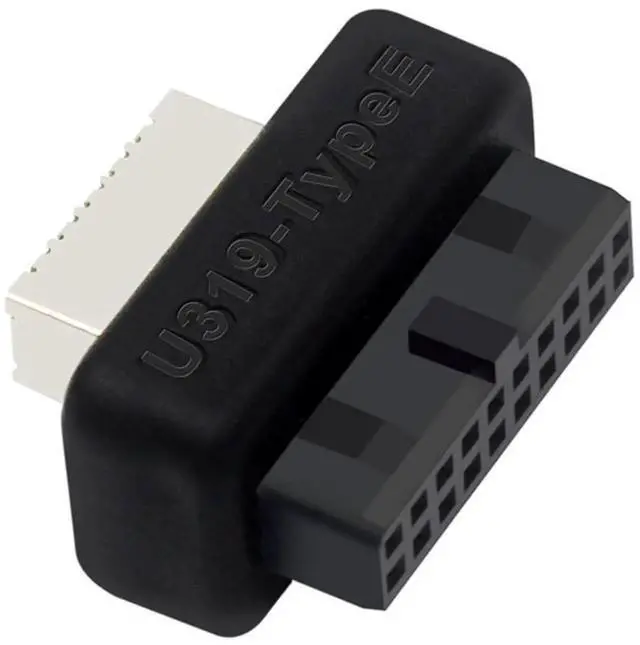 Main image of USB Front Panel Adapter 19-Pin Internal Connector, PC Motherboard 19Pin to USB 3.1/3.2 Type-C Front Type-E 19/20Pin Converter