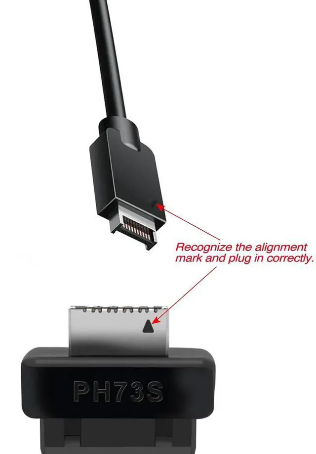 Alt view image 3 of 6 - USB Front Panel Adapter 19-Pin Internal Connector, PC Motherboard 19Pin to USB 3.1/3.2 Type-C Front Type-E 19/20Pin Converter