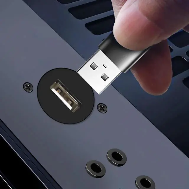 Alt view image 3 of 6 - D-Type Panel Mount USB A to B Adapter, USB Type A to Type B Conversion Connector for Printer Scanner Compatible with HP Canon Epson Lexmark Xerox