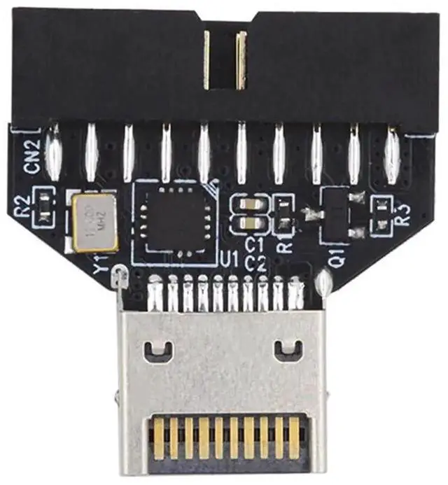 Main image of 10Gbps Type-E IDC Socket USB 3.1 Front Panel Header to USB 3.0 20Pin Header Extension Adapter with CH334P Chip for Desktop Motherboard