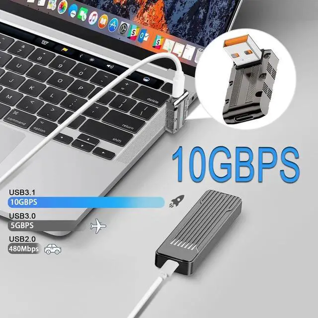Alt view image 4 of 7 - 10Gbps 120W USB3.1 to USB C 90° Angle Adapter, Metal Mech Style USB3.1 Male to Type C Female Right Angle Connector with LED Indicator & Hanging Hole, Positive Bend C Port Up for Laptop PC Wall Charger