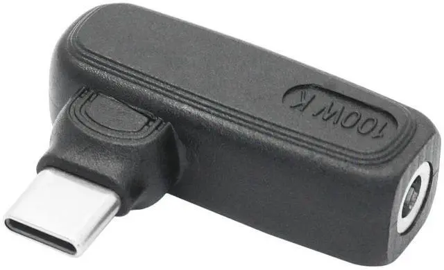 Main image of 90 Degree DC 4017 to USB C Adapter, 100W DC 4.0x1.7mm Female to Type C Male Power Charging Connector with Built-in PD Intelligent Chip for Phone Laptop Type-C Devices