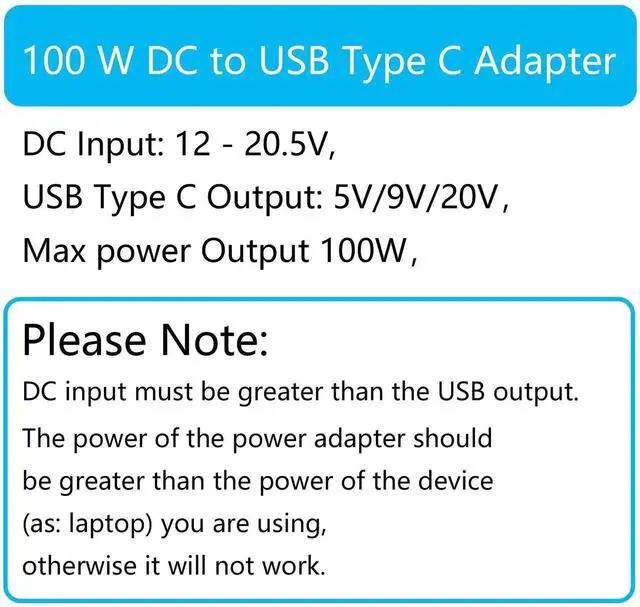 Alt view image 4 of 7 - 90 Degree DC 4017 to USB C Adapter, 100W DC 4.0x1.7mm Female to Type C Male Power Charging Connector with Built-in PD Intelligent Chip for Phone Laptop Type-C Devices