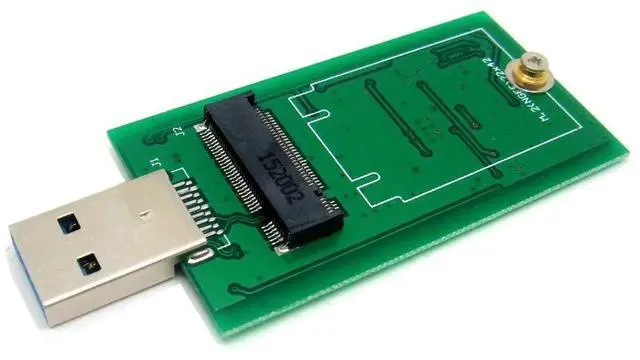 Main image of M.2 NGFF B+M Key SATA3 SSD to USB 3.0 Adapter Card, Built-in JMS567 Chipset