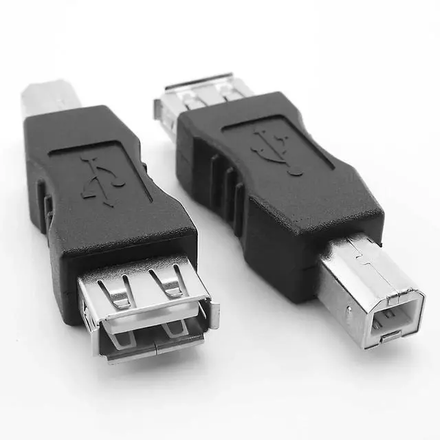 Alt view image 4 of 7 - 2-Pack USB A to USB B Printer Adapter, Male to Female Connector for HP Canon Epson Brother Lexmark Xerox Printer Scanner External Hard Drive Not MIDI Adapter