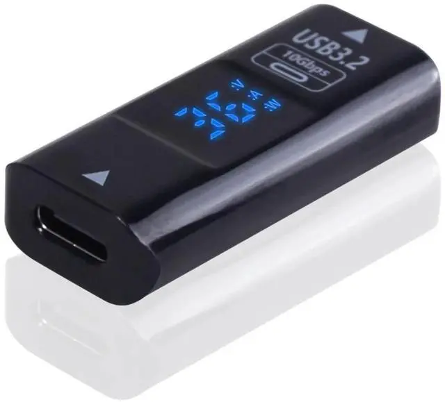 Main image of USB C to USB A Adapter with LED Digital Display, 10Gbps USB 3.2 Type C Female to USB A Female Converter, Compatible with MacBook PC Laptop