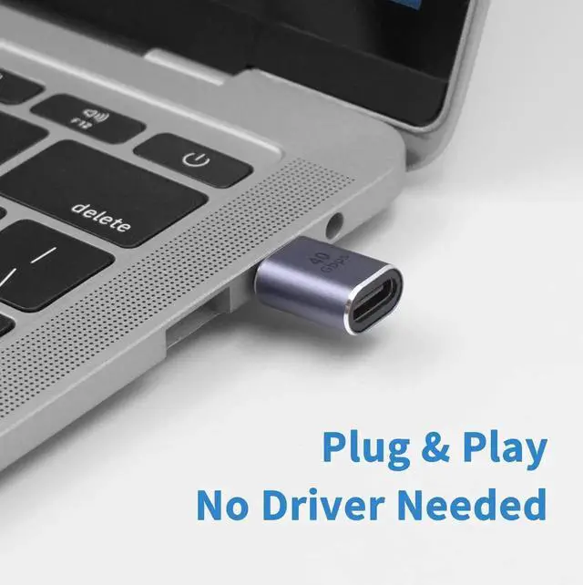 Alt view image 4 of 7 - 2-Pack USB C Male to Female Extension Adapter, 40Gbps 8K@60Hz Type C Extender, 100W PD Charging Thunderbolt 4 Connector Compatible for iPhone MacBook Pro