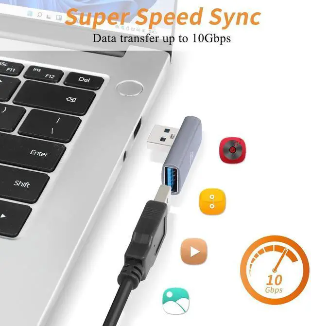 Alt view image 6 of 7 - 2Pcs 90 Degree Left Bend USB 3.1 Adapter, USB A Male to Female Right Angle Coupler, 10Gbps High Speed Data Transfer Converter for Power Bank Tablet Computer