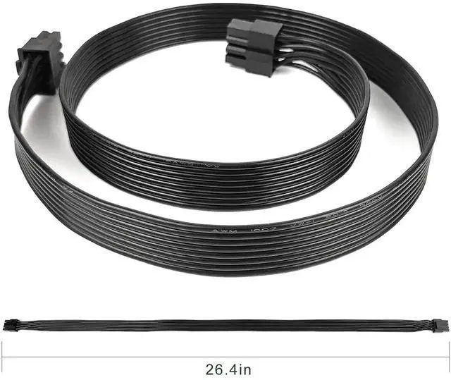 Alt view image 5 of 6 - EPS ATX12V 8 Pin 4+4 CPU Power Cable, Compatible Only with Corsair Modular Power Supply, CPU Extension Power Cord for Desktop PC Motherboard