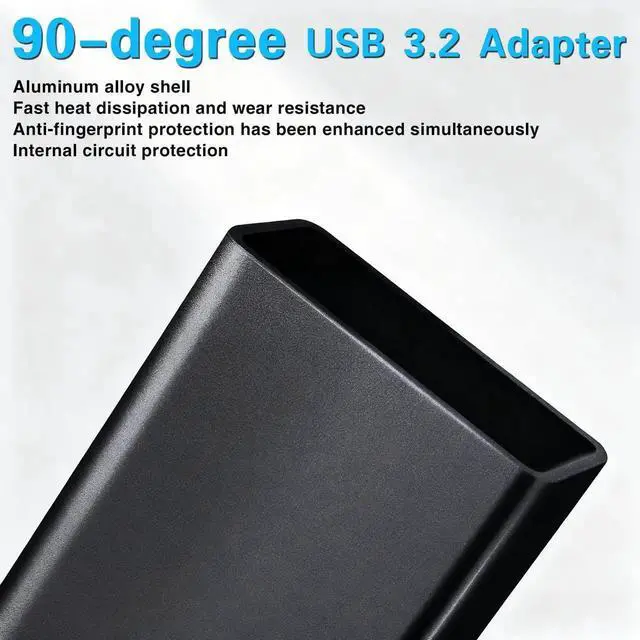 Alt view image 7 of 7 - USB 3.0 90 Degree Right Angle Adapter 3-Pack, 5Gbps Type A Male to Female L-Shaped USB Extender OTG Connector for Hard Drive Laptop Desktop