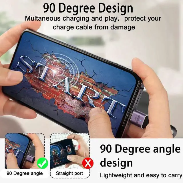 Alt view image 4 of 7 - 2Pcs USB4.0 Type C 90 Degree Right Angle Adapter, 240W 40Gbps Male to Female Coupler with LED Indicator, 8K Audio Video Transfer for Smartphone Tablet Steam Deck