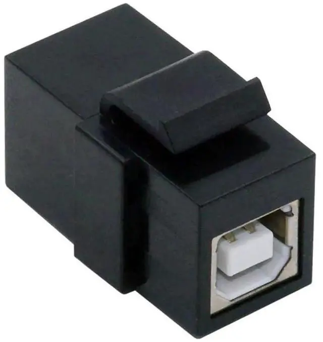 Alt view image 7 of 7 - USB2.0 Keystone Adapter, Type A Female to Type-B Female Coupler Jack Insert Socket Connector for Wall Plate Panel USB Cable Extension