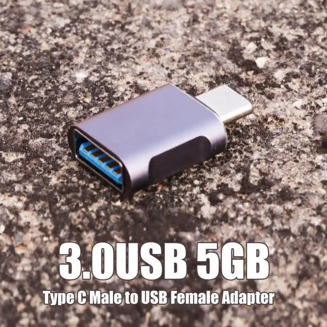Alt view image 2 of 7 - 10 Pack USB C Male to USB A Female Adapter, 10Gbps 120W Fast Charging Type-C to USB Connector, Navy Blue Converter Compatible with iPhone 15/16, PC, Laptop, Tablet, Keyboard