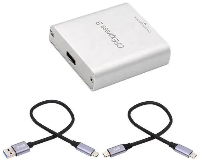 Main image of USB3.1 Gen 2 10Gbps CFexpress Type-B Card Reader, USB-C & USB-A to CFexpress Type-B Slot Adapter with USB C to USB C/USB A Cable
