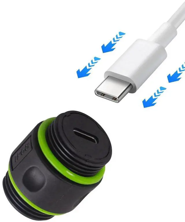 Alt view image 6 of 7 - 1-Pack Waterproof USB C 3.1 Panel Mount Connector, 10Gbps Type C Bulkhead Coupler, Outdoor Waterproof Charging Socket for Data Transfer