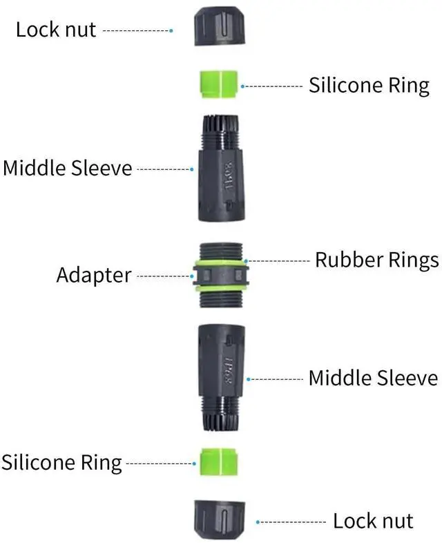 Alt view image 4 of 7 - 1-Pack Waterproof USB C 3.1 Panel Mount Connector, 10Gbps Type C Bulkhead Coupler, Outdoor Waterproof Charging Socket for Data Transfer