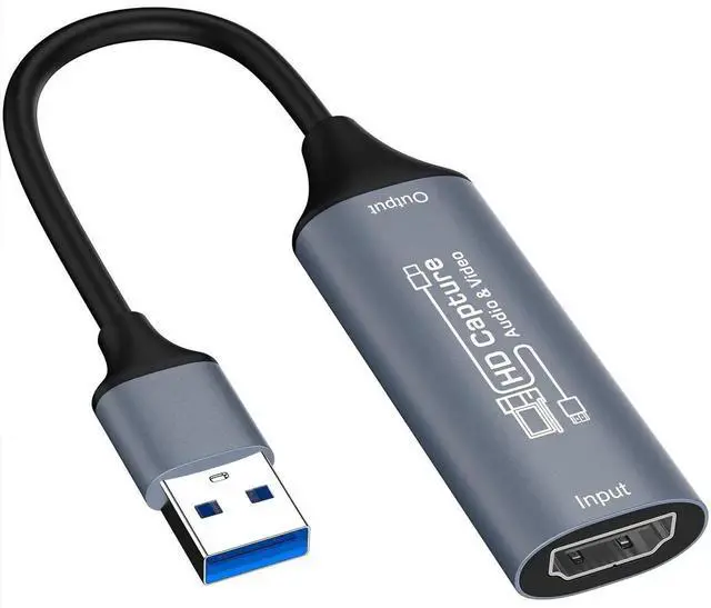 Main image of HDMI to USB Video Capture Card, 1080P 60FPS Game Capture Device for Streaming Recording, Compatible with PS4 PS5 Switch Quest 3 OBS Windows