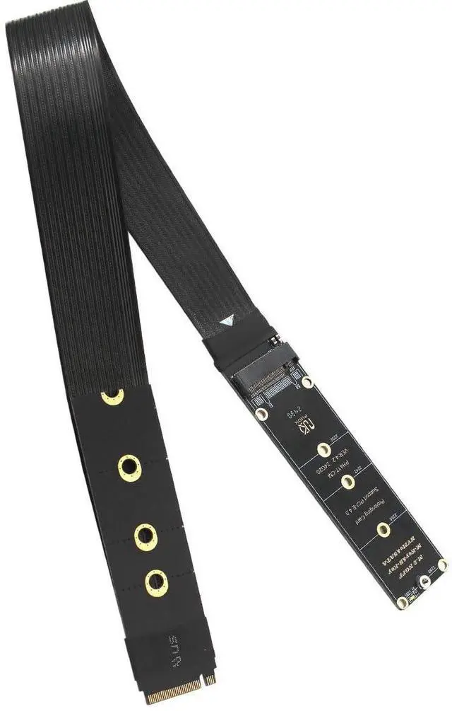 Main image of M.2 NVMe NGFF M-Key PCIe SSD Extender Card, 30CM Soft PCB Flexible Extension Cable