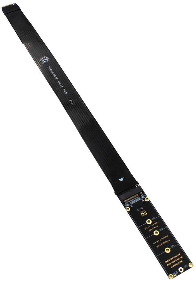 Alt view image 4 of 4 - M.2 NVMe NGFF M-Key PCIe SSD Extender Card, 30CM Soft PCB Flexible Extension Cable