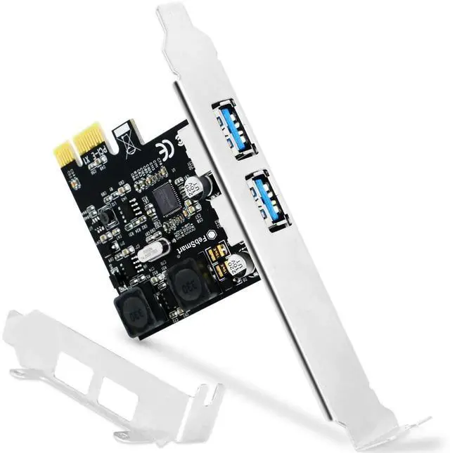Main image of 2-Port 5Gbps USB 3.0 PCIe Expansion Card FS-U2S-Pro, Self-Powered PCI Express USB 3.0 Adapter Compatible with Windows, Mac OS X, Linux Desktop PC