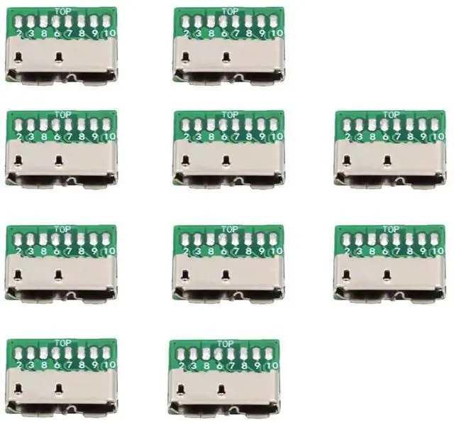 Main image of 10pcs Micro USB 3.0 10Pin Female Socket SMT Receptacle, DIY OEM PCB Mount Connector for USB Flash Disk