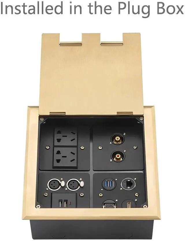 Alt view image 2 of 7 - Dual USB 3.0 D-Type Panel Mount Adapter, Female to Female with Waterproof Cover, 5Gbps High Speed Data Transfer & Charging for External Hard Drive Keyboard Mouse, 5 Packs