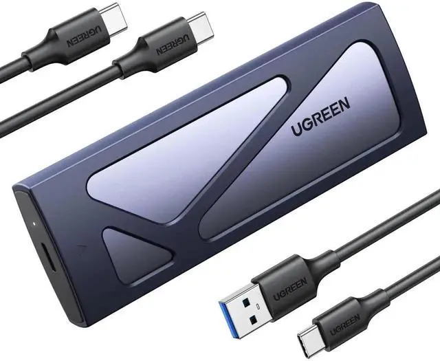 Main image of UGREEN M.2 NVMe SSD Enclosure, Tool-Free USB C External Case 10Gbps M.2 NVMe to USB Adapter Reader, Supports M Key B+M Key 2230 2242 2260 2280 SSD
