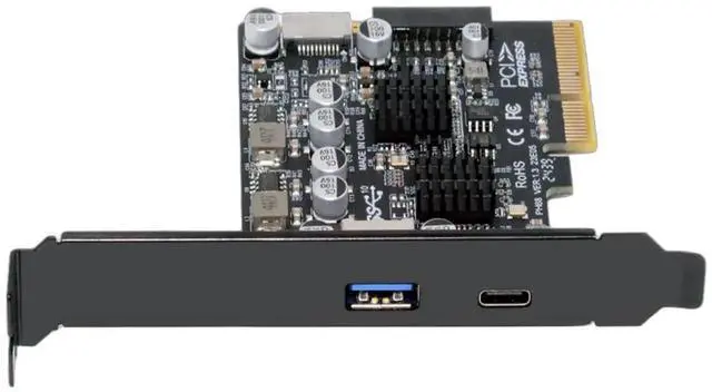 Main image of 10Gbps PCIe USB Expansion Card, Type-E USB 3.1 Front Panel Socket + USB3.0 19Pin/20Pin Header + USB-A & Type-C Port, ASM3142 VL822 Chipset PCI-E Express Adapter