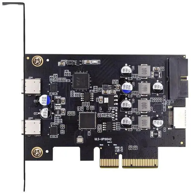 Main image of PCI-E Express Card to Type-E USB 3.1 Front Panel Socket Adapter, ASM3142 VL822 Chip, USB3.0 19Pin 20Pin & Dual USB-C Type-C Expansion Card for Desktop Motherboard