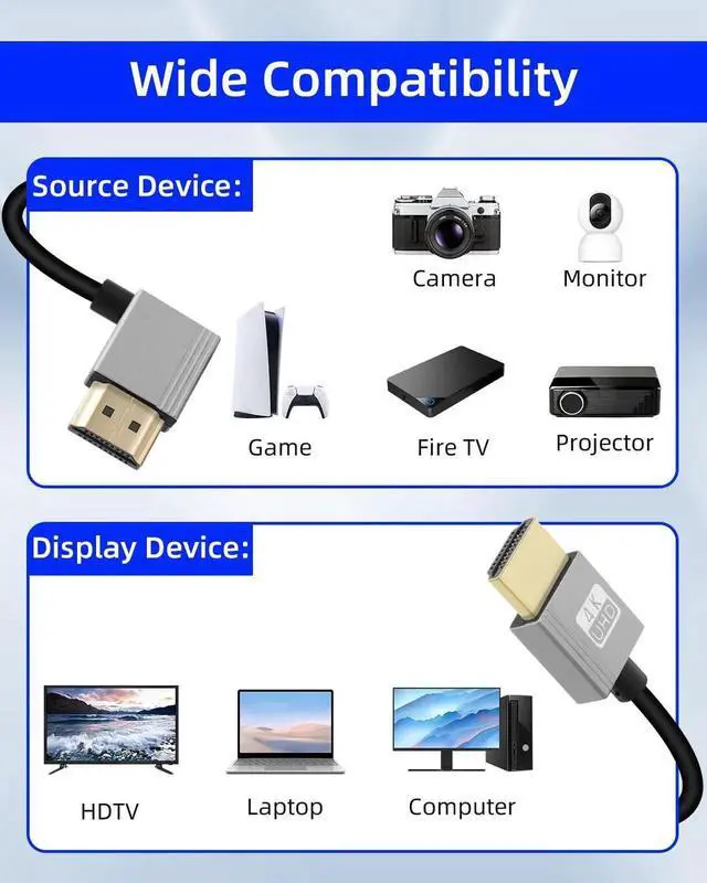Alt view image 2 of 7 - 2.2FT 90 Degree Left Angle Coiled HDMI Cable, HDMI 2.0 Spring Spiral Short HDMI to HDMI Cord 18Gbps 4K@120Hz Compatible with Camera TV Capture Card Tablet